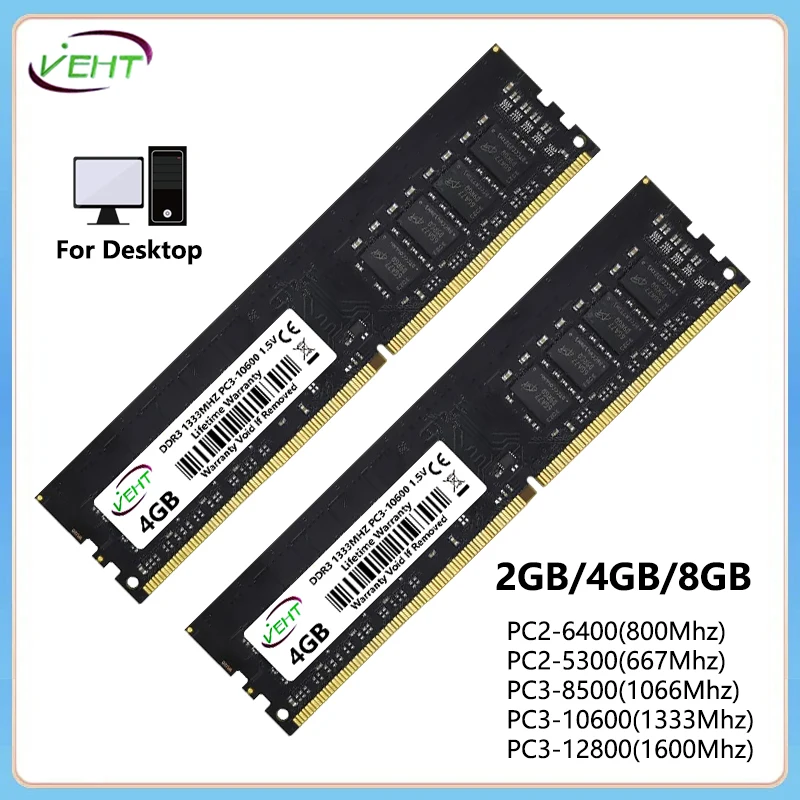 240Pin DDR2 DDR3 Desktop RAM Upgrade Options